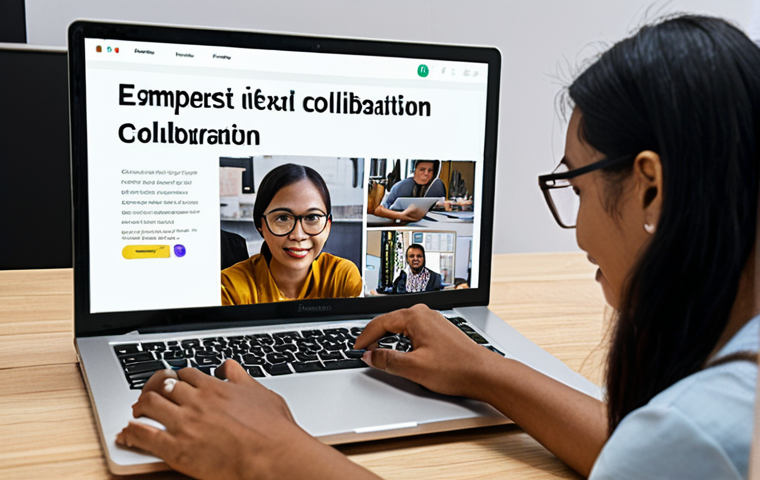 **

A diverse group of people are collaboratively working on a website interface. Some are conducting user interviews, others are analyzing data on laptops, and one person is carefully crafting text on a screen. The scene emphasizes a human-centered approach with empathetic collaboration. The style is bright, modern, and inclusive, reflecting a friendly tech company environment in Malaysia.

**